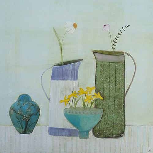 Eithne  Roberts - Ginger jar, jugs and bowl 
